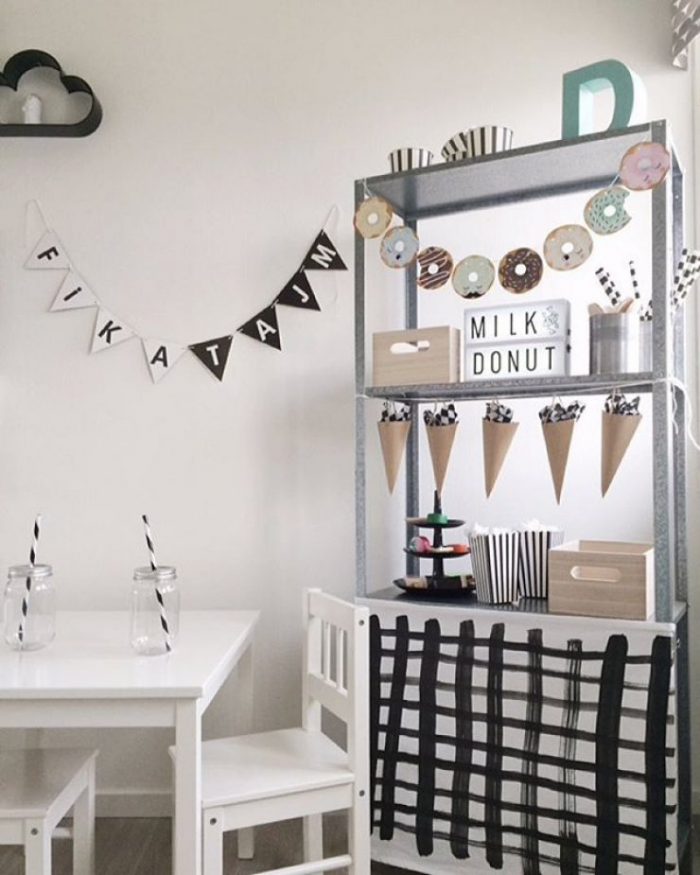 fabriquer un meuble stand dinette pour enfant