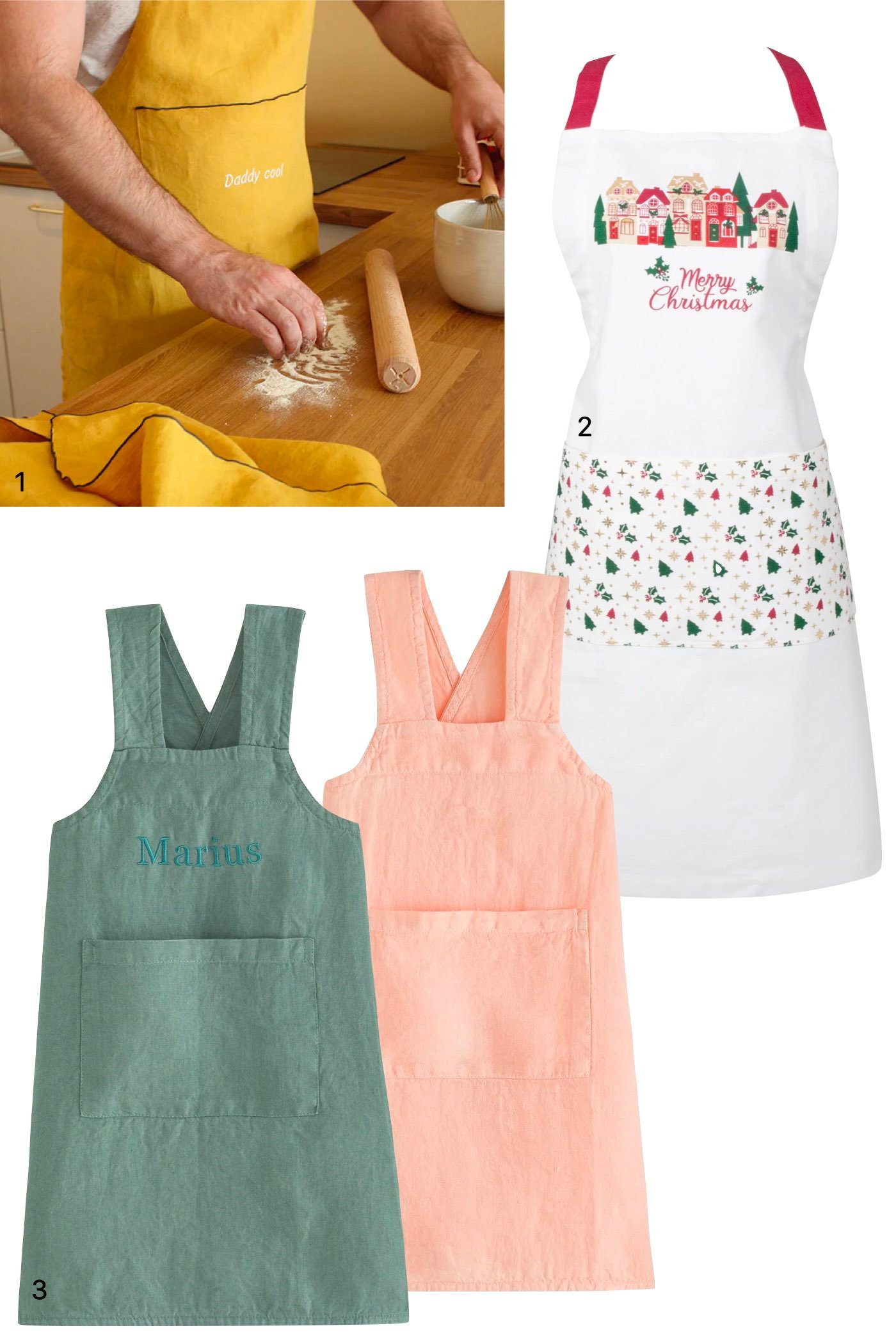 tablier japonais sans noeud lin enfant