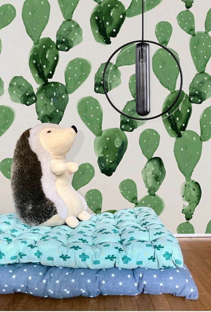 sur matelas de sieste décoration bébé cactus blog déco - Clem around the corner