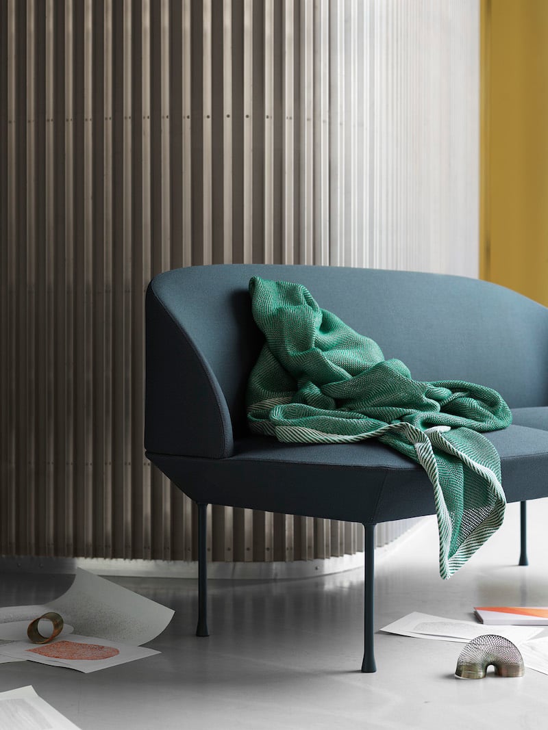 plaid vert style nordique muuto