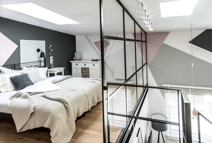 loft scandinave style industriel salon verriere