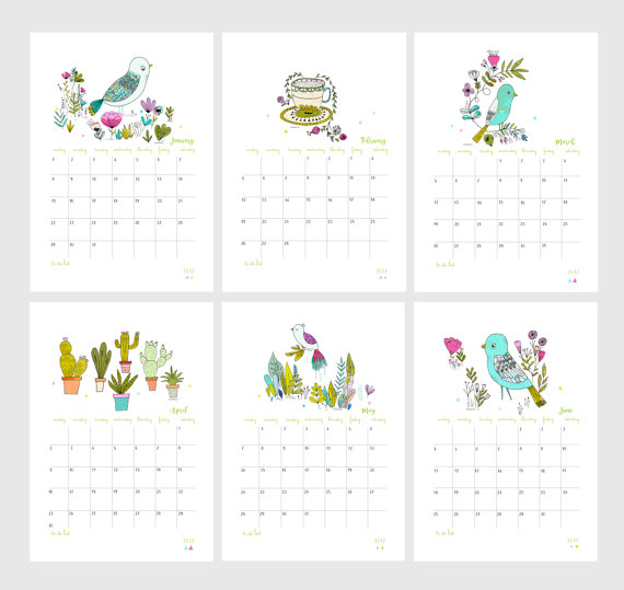 calendrier 2017 original deco