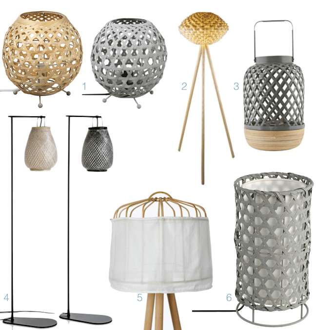ou trouver une lampe bambou decorative pas chere