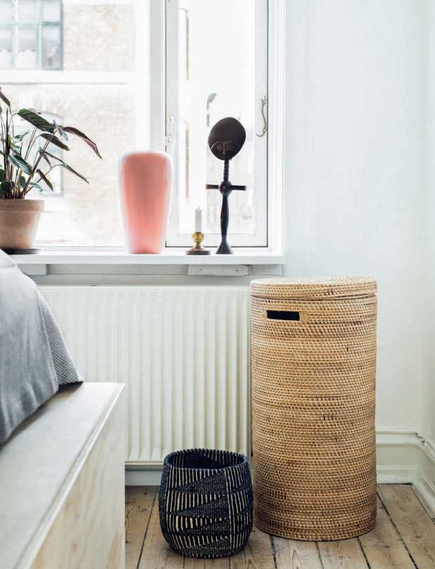 appartement avant après panier rangement corde