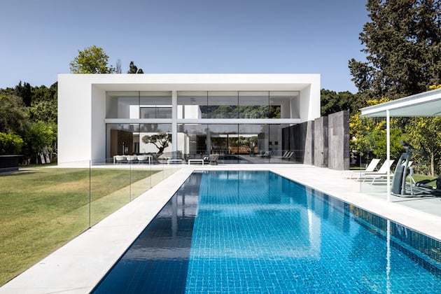 pitsou kedem architect maison transparente en verre
