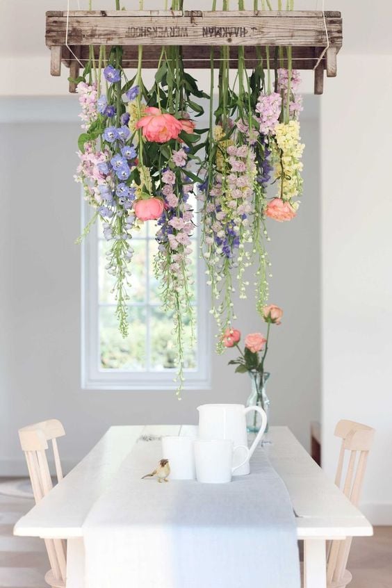 déco printemps a faire soi meme bouquet tete en bas