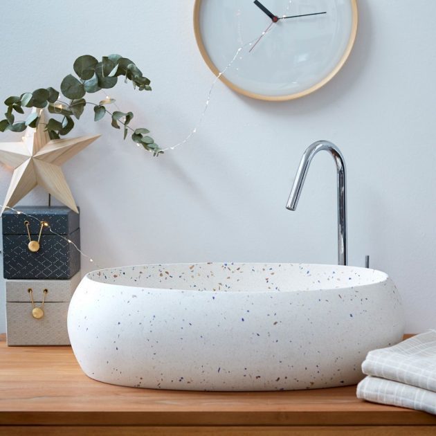 la tendance déco Terrazzo dans la salle de bain
