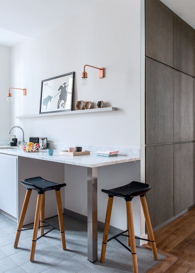 cuisine repas appartement haussmannien moderne