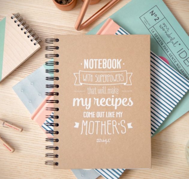 carnet original pour bullet journal spirale couverture naturelle - blog déco - clem around the corner