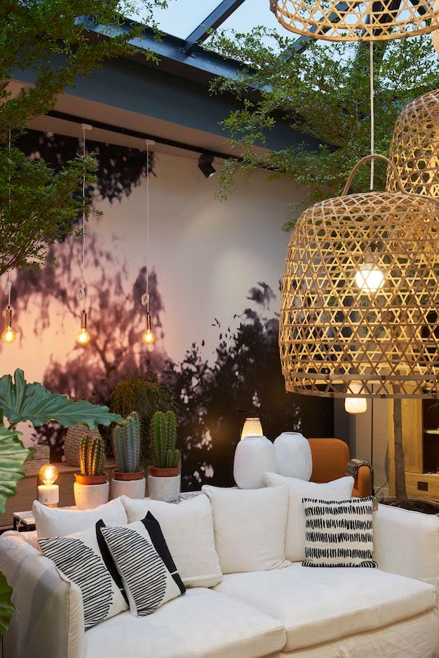 la redoute deco ampm suspension rotin bambou