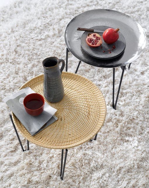 la redoute deco table basse metal rotin fer