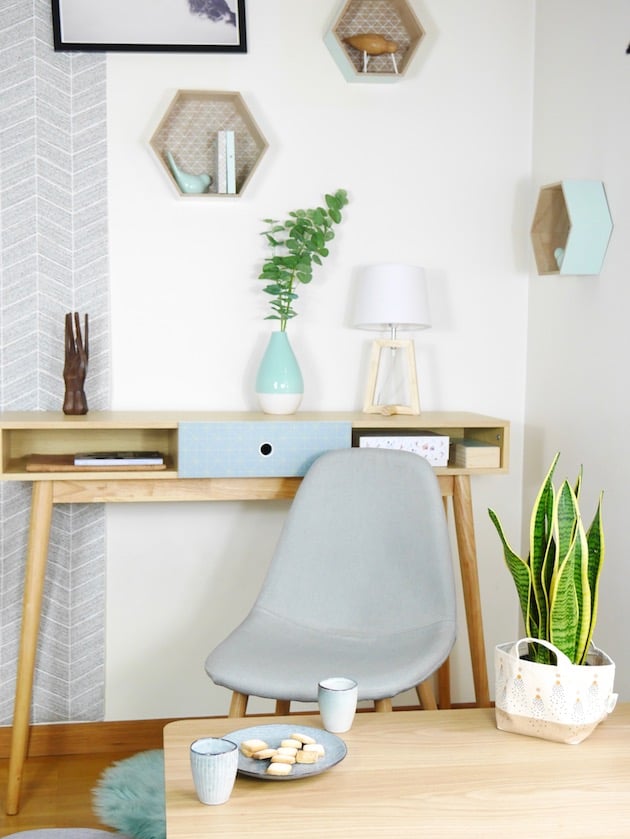 aménager un coin bureau scandinave par BUT