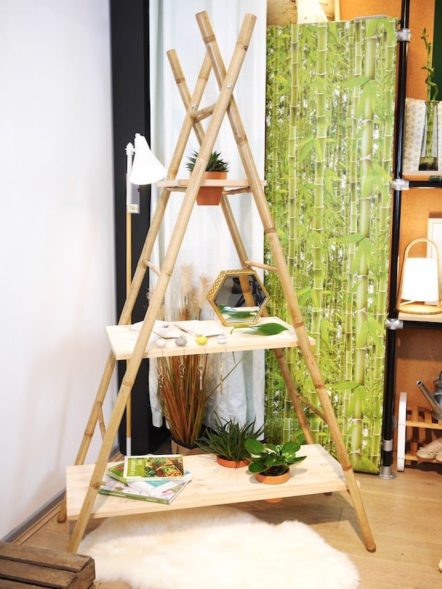 DIY fabriquer une etagere echelle clemaroundthecorner