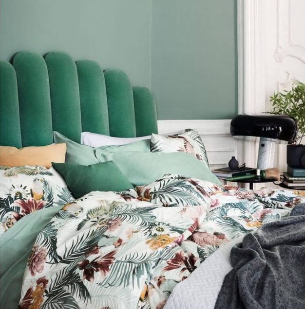 chambre tropicale moderne chic