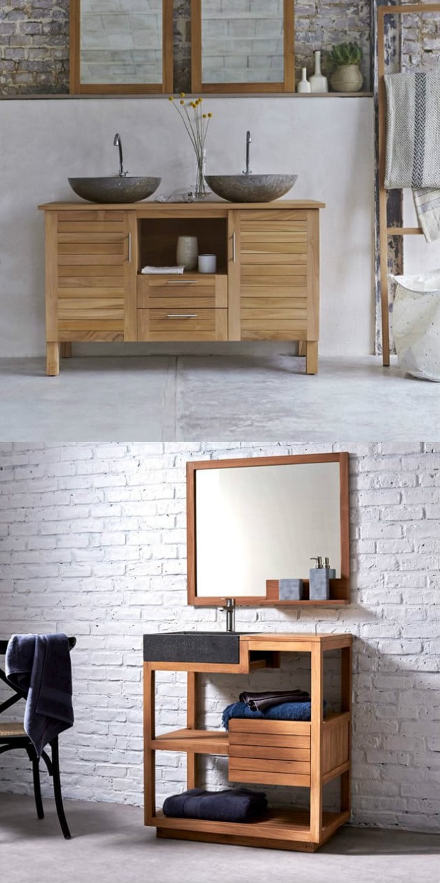 conseils entretien table en teck deco salle d'eau