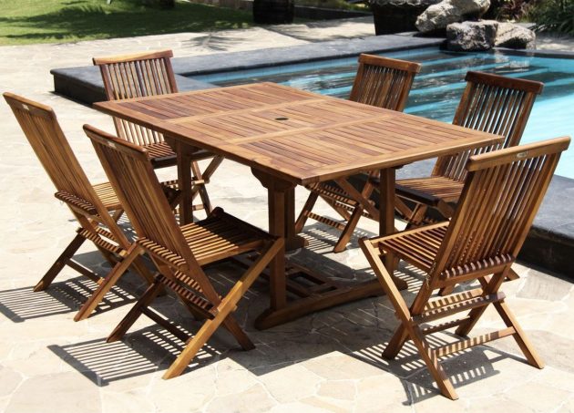 salon de jardin table rallonge papillon 8 personnes