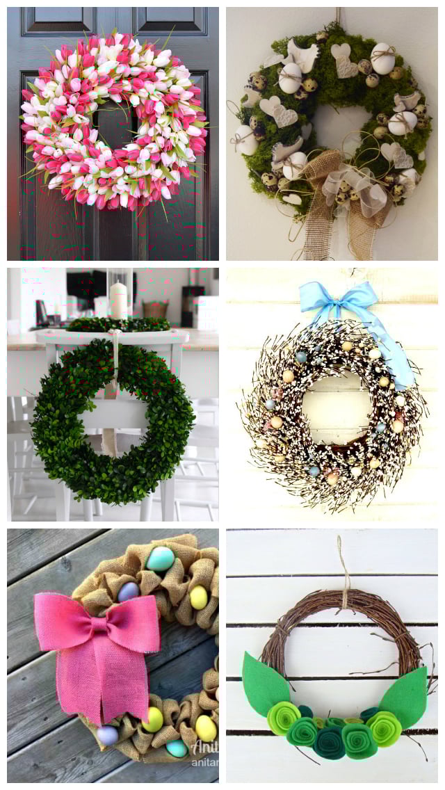 couronne printemps décoration de Pâques à faire soi même enfant