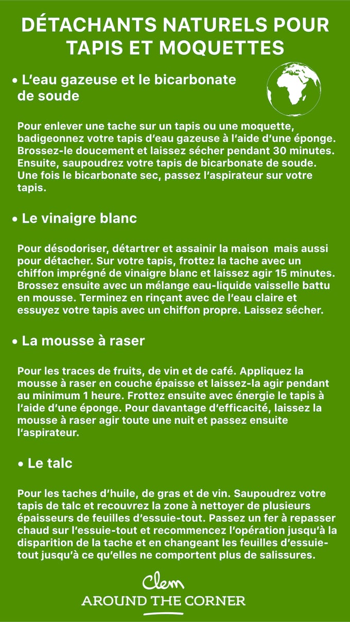 comment nettoyer un tapis astuces grand mere naturel produit menager a fabriquer soi meme