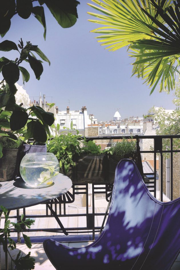 mini transat seance bronzage sur les toits de Paris