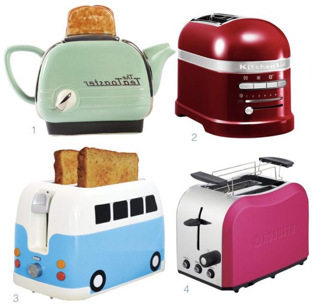 grille pain original en forme de theiere