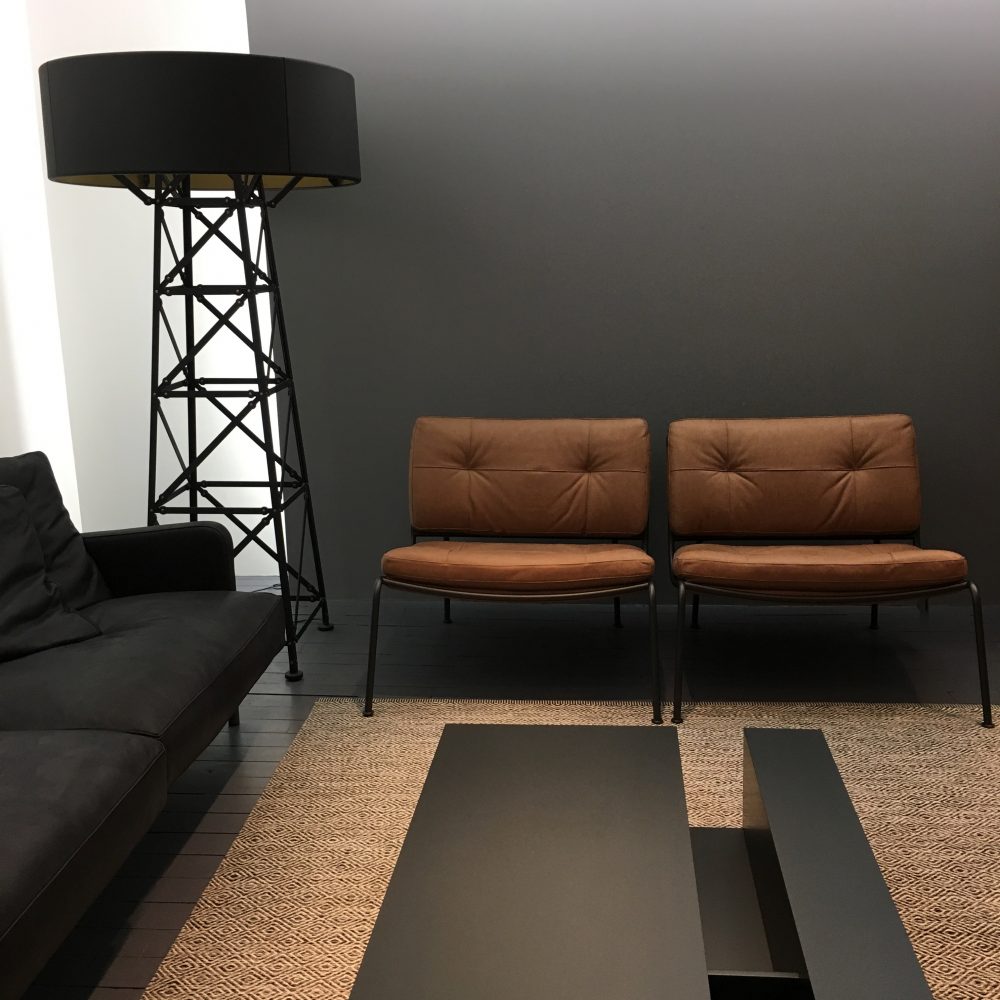 deco masculine mur gris marron acier loft