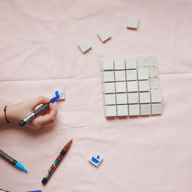 comment faire un memory avec des petits carreaux de carrelage