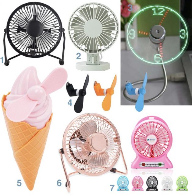 ventilateur de poche usb ordinateur original glace