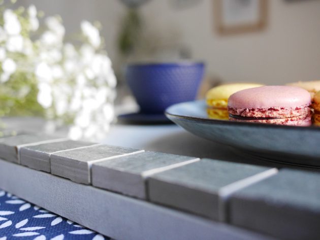 diy récup pause thé macaron déco