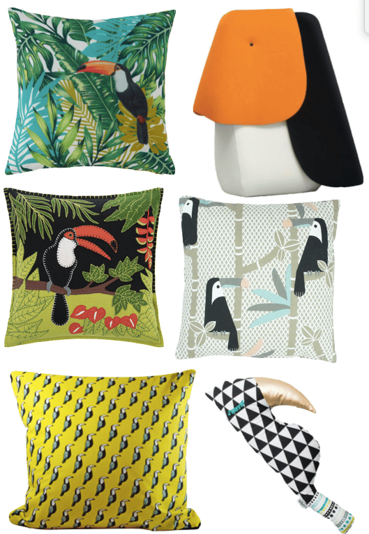 décotoucan coussin design moderne enfant blog