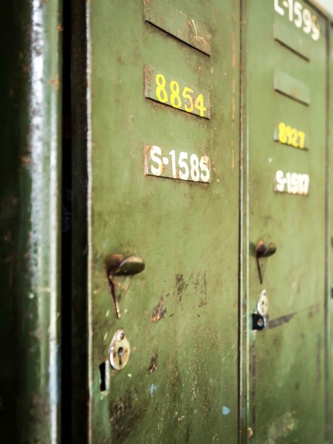 meuble déco industrielle vintage casier écolier rangement