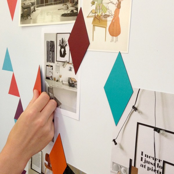 pele mele pense bete en papier peint magnétique