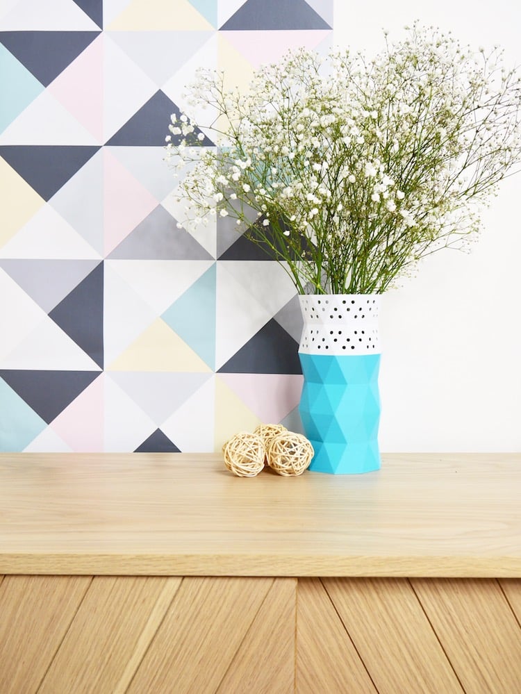 diy vase bicolore a imprimer 3d blog deco