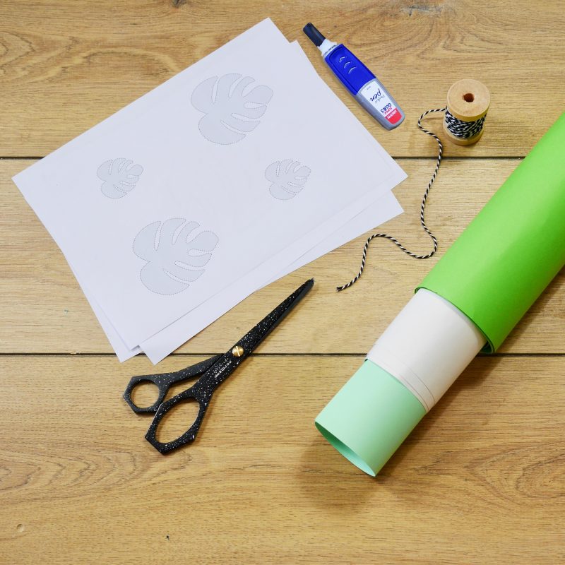 materiel diy tuto fleur en papier guirlande ete