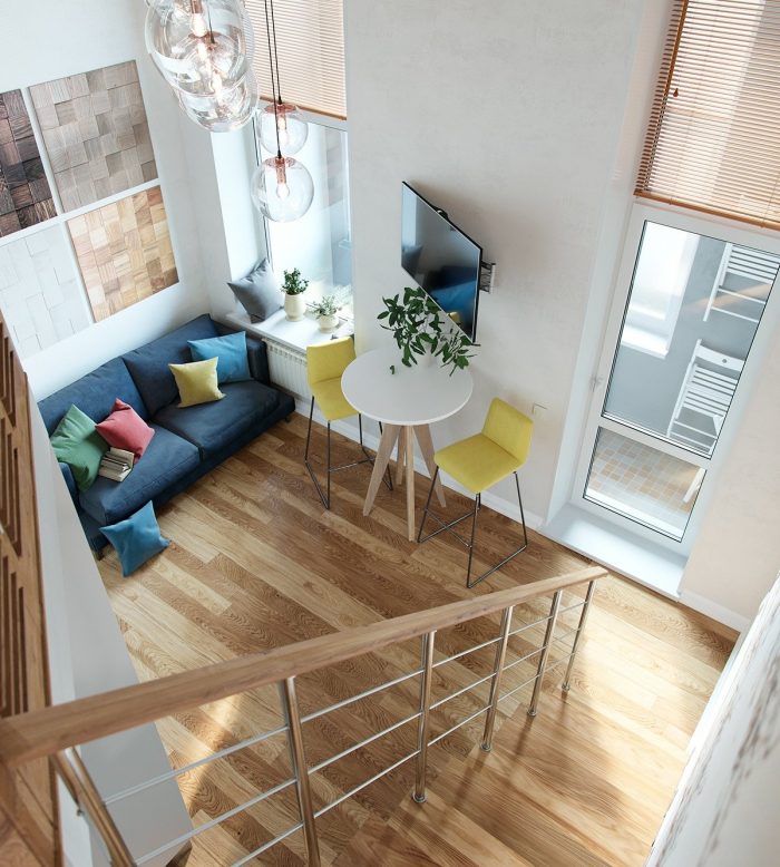 comment profiter de la hauteur sous plafond pour creer une chambre studio duplex