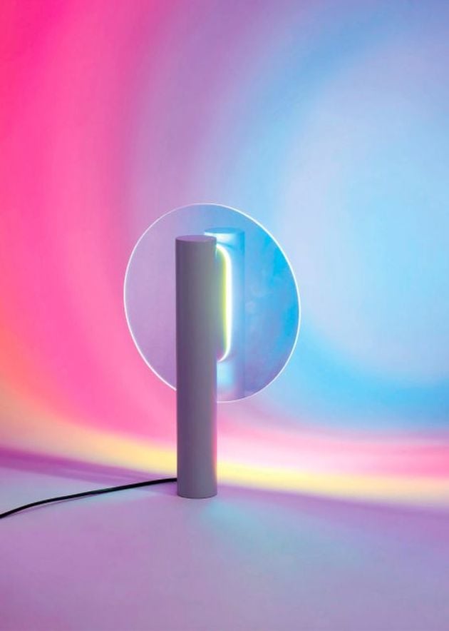 lampe reflet arc en ciel blog déco irisé