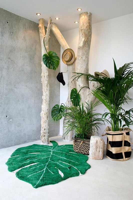 tapis monstera clem around the corner la delicate parenthése