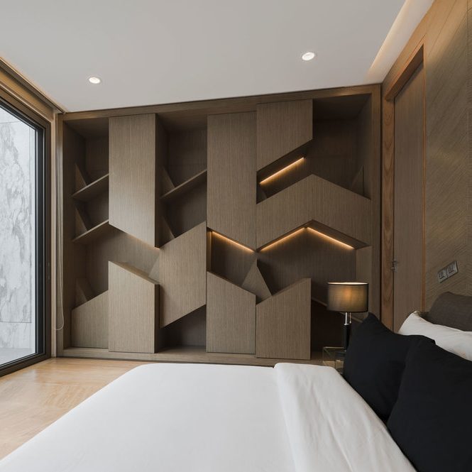 chambre dressing original forme destructuré