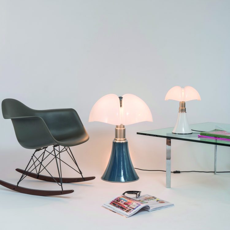 lampe pipistrello bleu ardoise martinelli luce x Laurie lumiere