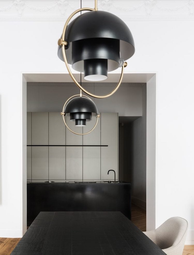 visite blog deco symétrie axiale cuisine noire blanche