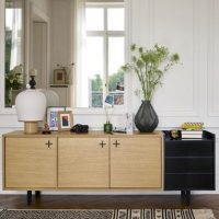 idées cadeaux homme buffet bas masculin bois noir