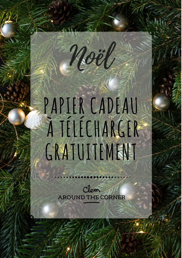 noel around the corner papier cadeau a imprimer gratuit
