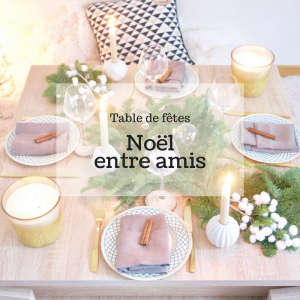 table de fête noël around the corner entre amis