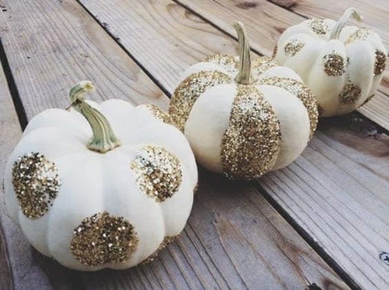 decorer une citrouille dore halloween or diy