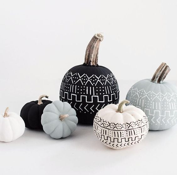 decorer une citrouille style scandinave couleur paster diy