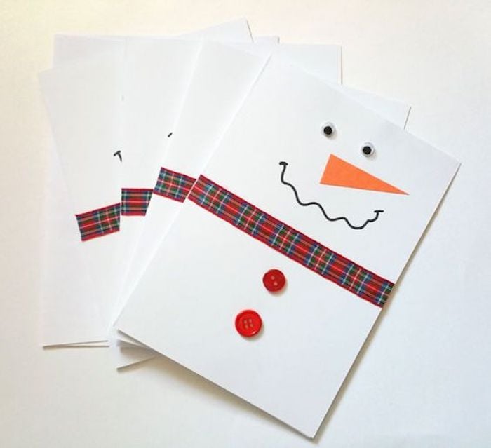 diy carte de voeux bonhomme