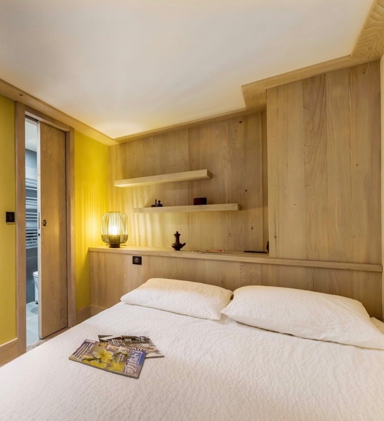 visite deco chalet design montagne tete de lit style montagne chene