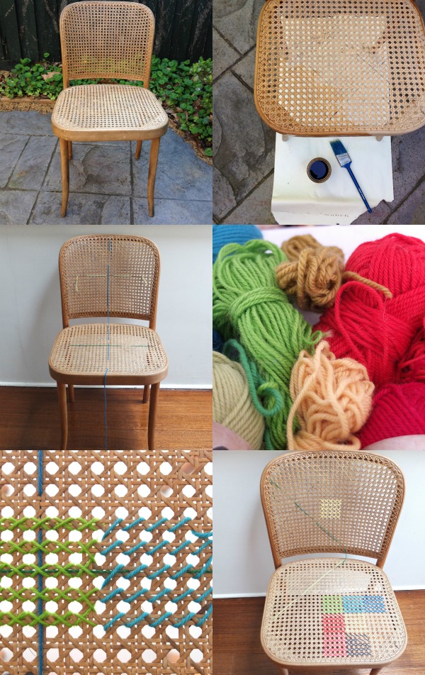 déco point de croix xxl diy chaise cannee