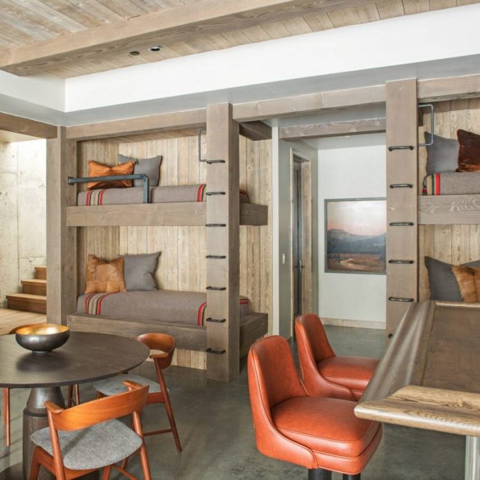 visite deco loft chalet chambre enfant style refuge