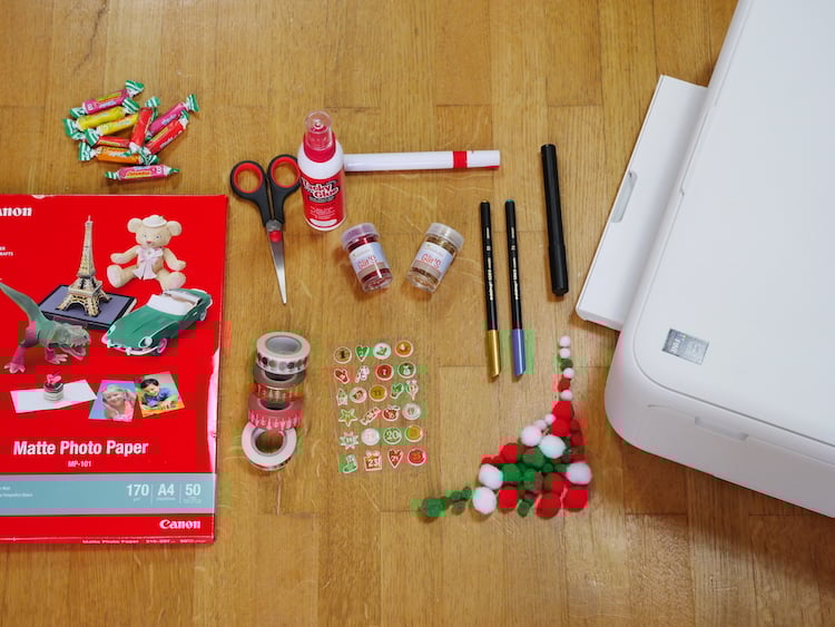 fabrication calendrier de l avent materiel