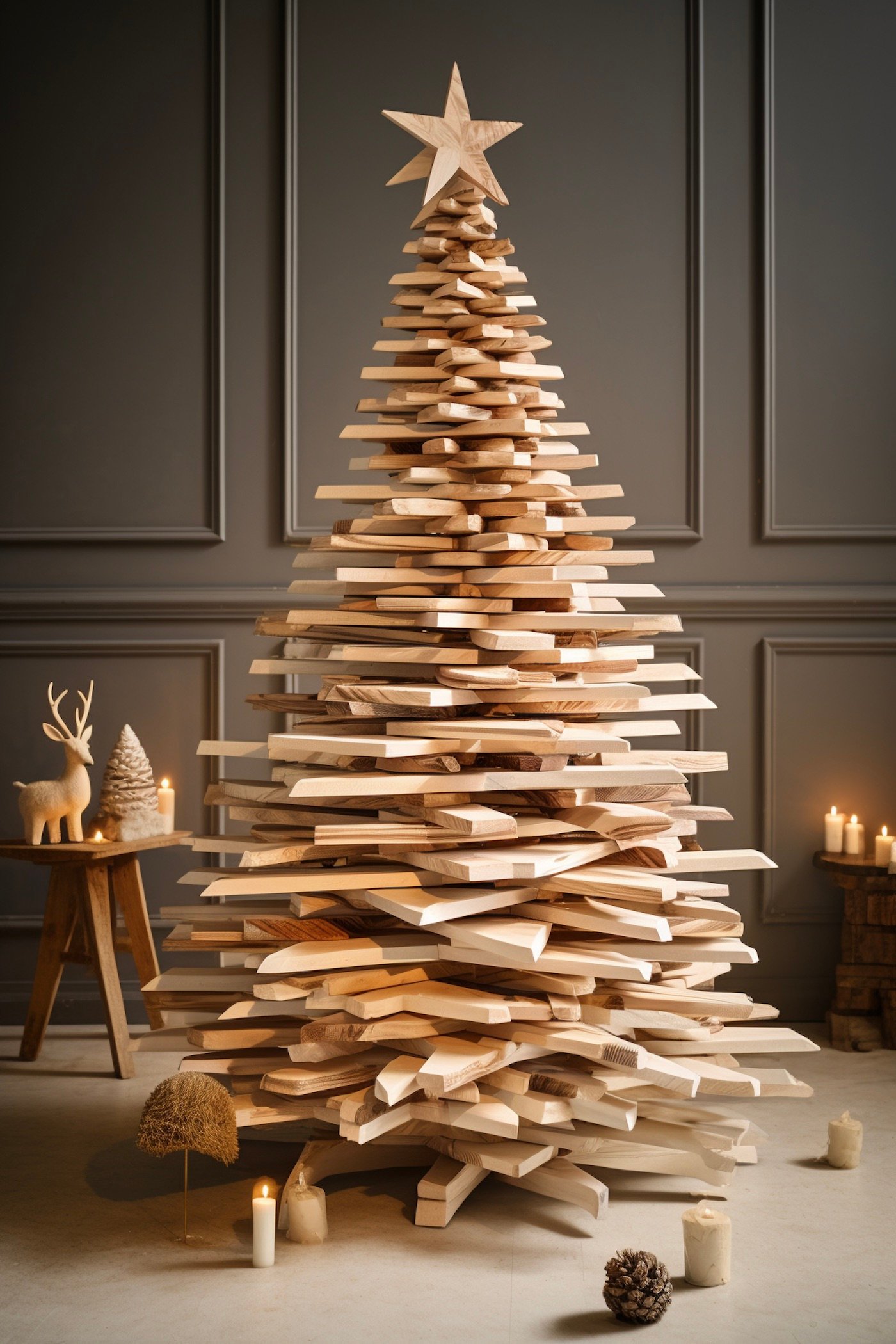 décoration en bois diy pour les fêtes